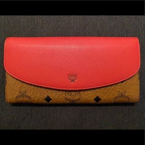 AUTHENTIC MCM Two-Fold Color Block Wallet